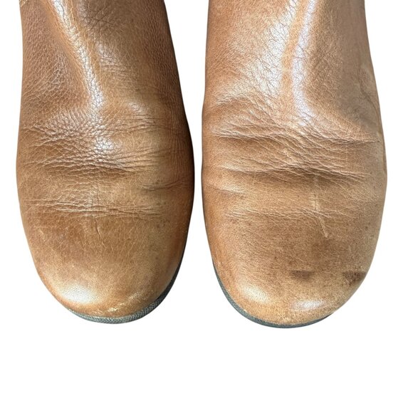 Rockport light brown leather mid calf side zip boots women's size 6M - Picture 9 of 11